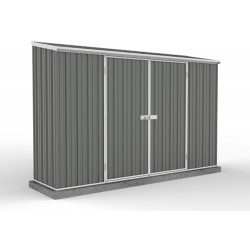 Absco Colorbond Double Door Skillion Eco-Nomy Garden Shed Large Garden Sheds  3.00m x 0.78m x 1.95m 30082SECOK